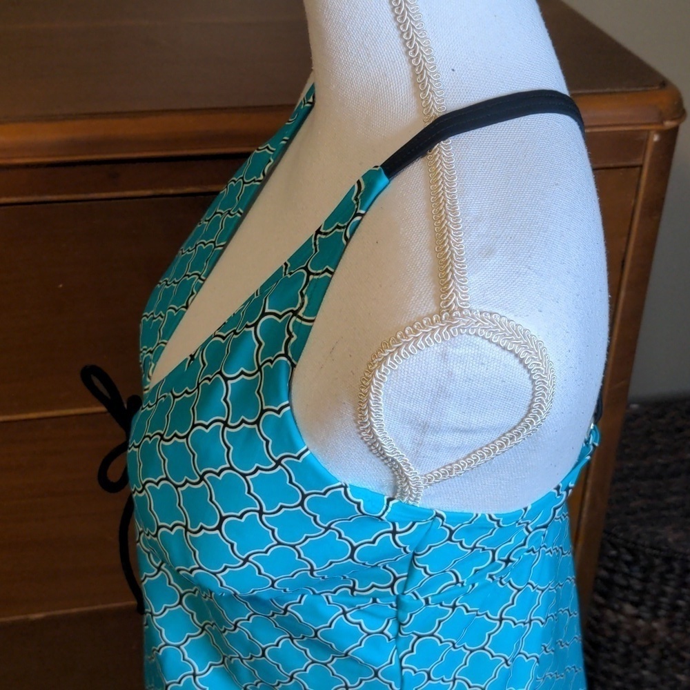 BEACH DIVA ECHO BEACH ITALIAN TILE TURQUOISE 2 piece TANKINI - Picture 6 of 16